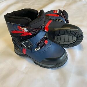 3M Thinsulate Kids Blue and Red Winter Boots